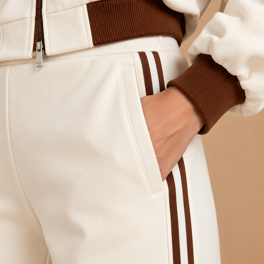 Joséphine | Ensemble veste zippée et pantalon large