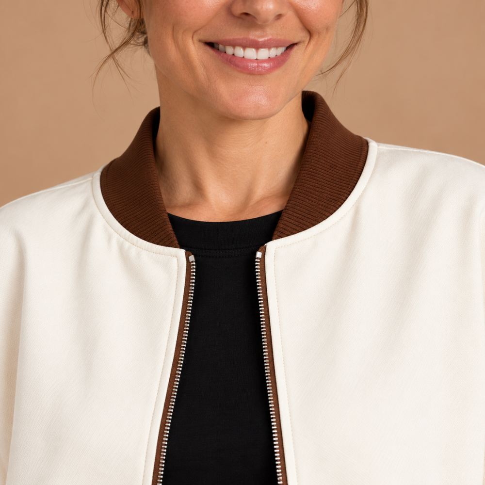 Joséphine | Ensemble veste zippée et pantalon large