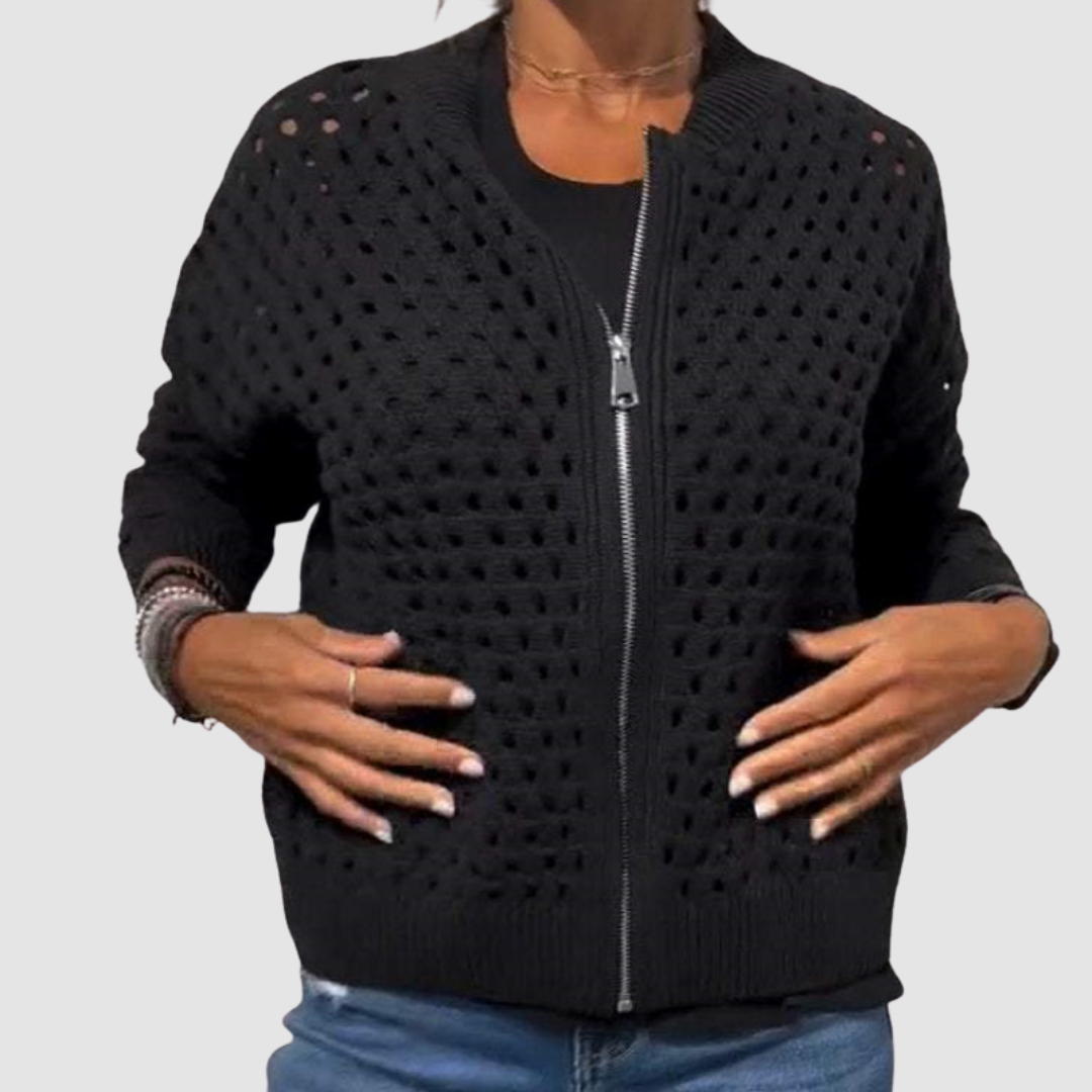 Constance | Gilet zippé en maille
