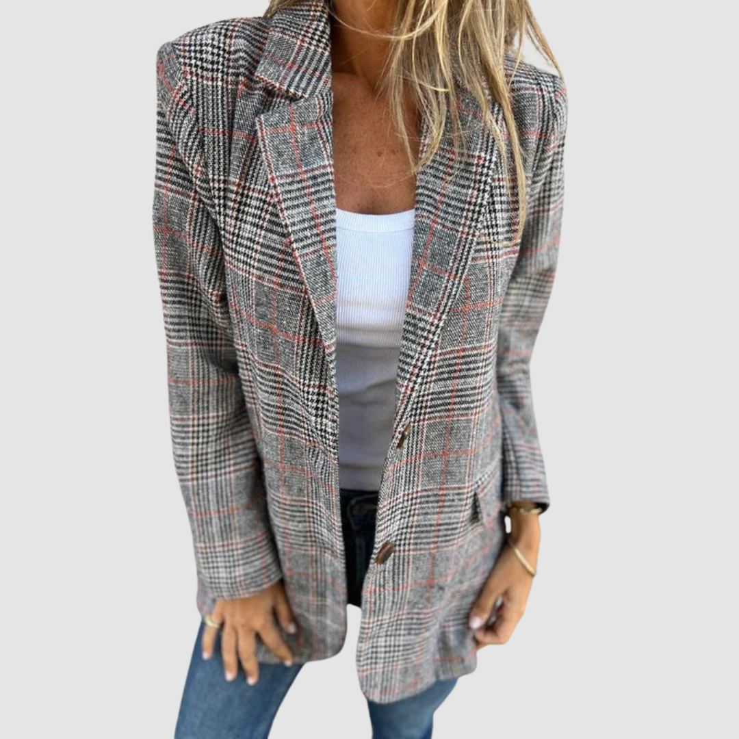 Isabel™ Veste d'Hiver Élegante à Carreaux