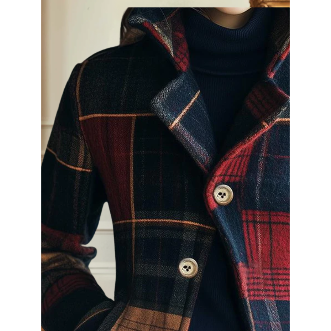 Veste à Carreaux Classique Nella™