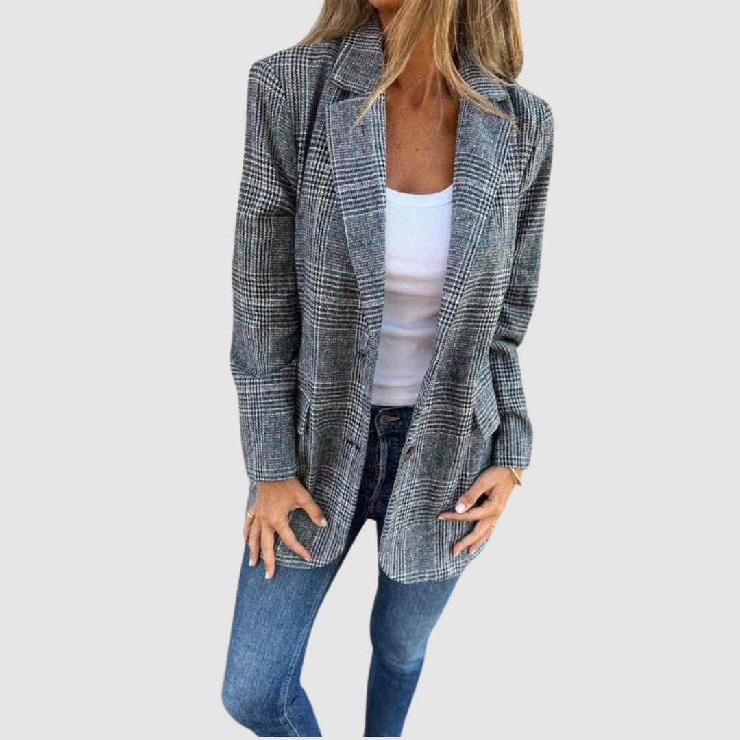 Isabel™ Veste d'Hiver Élegante à Carreaux