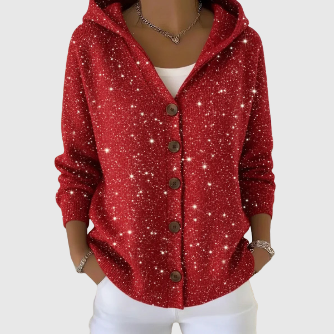 Emmanuelle | Veste en maille à capuche