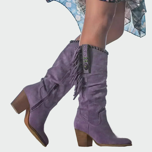 Bottines confortables effet daim