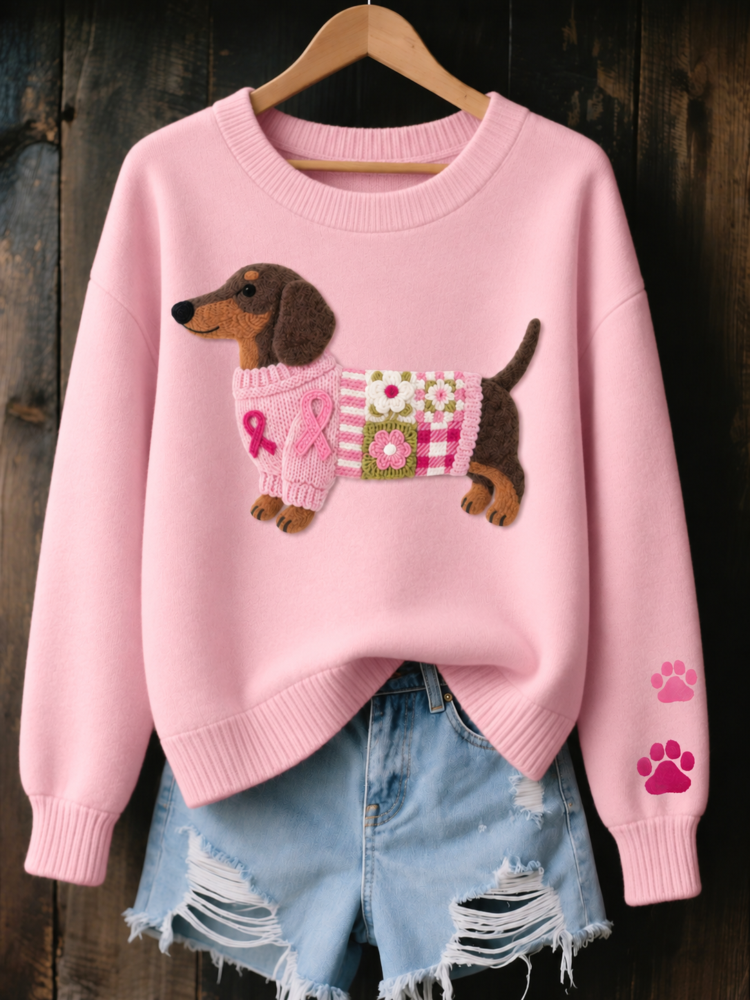 Myron | Pull à motif teckel