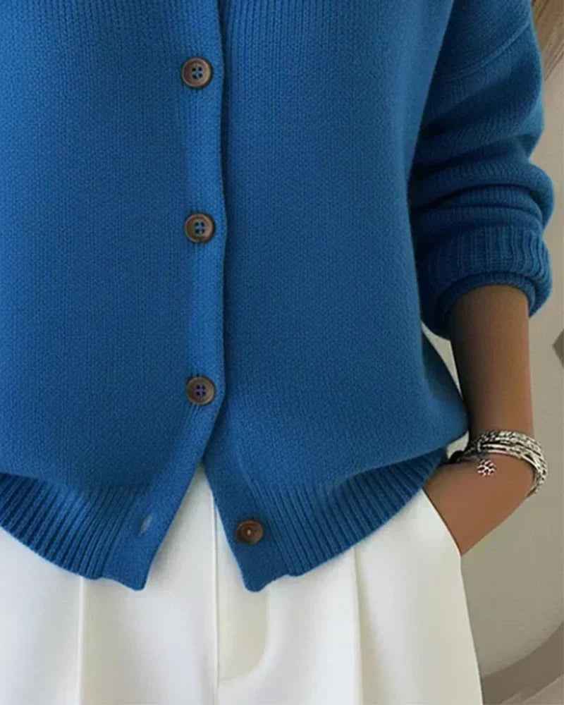 Vespera™ | Cardigan à col boutonné