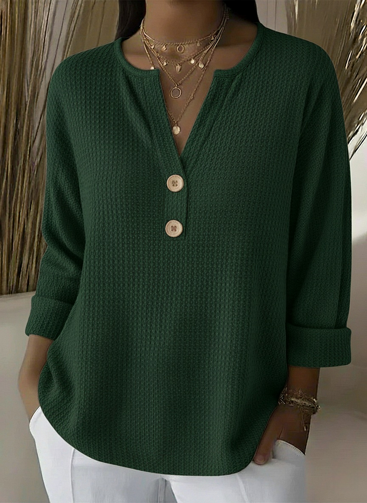 Lucinda™ | Haut Boutonné Henley