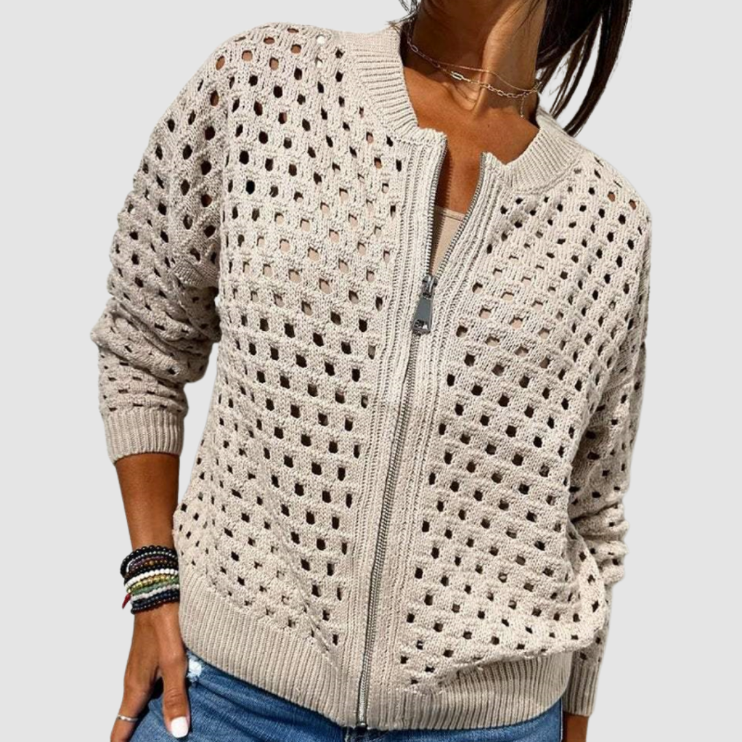Constance | Gilet zippé en maille