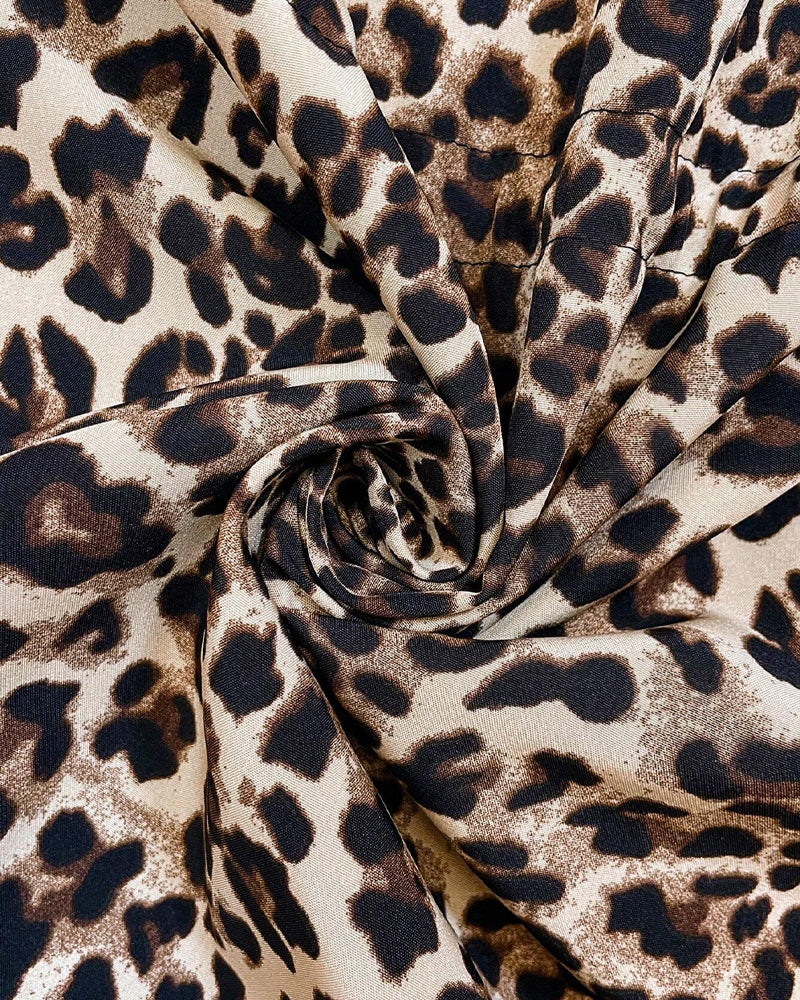Fiona | Manteau réversible à capuche motif léopard