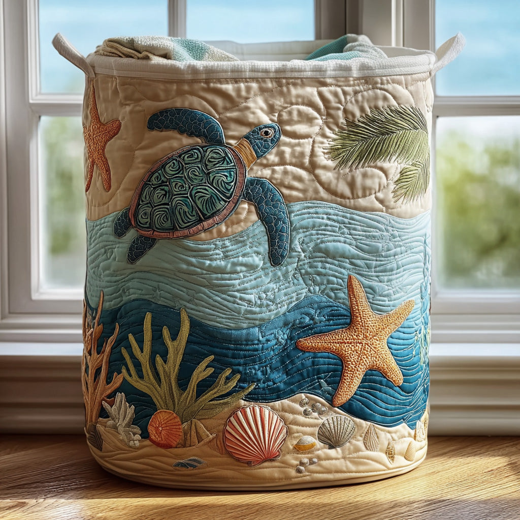 Coral | Panier à linge fonds marins