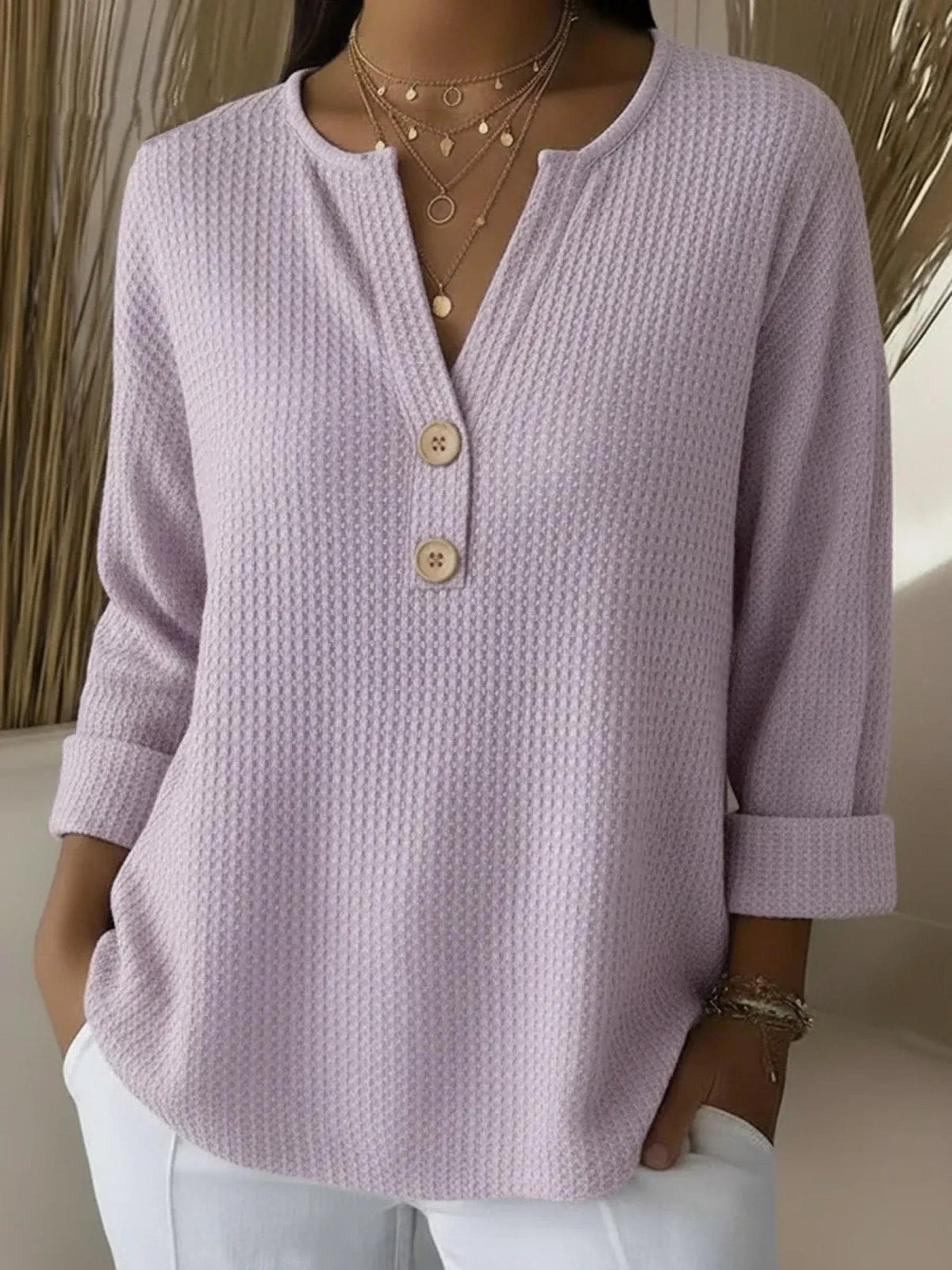 Lucinda™ | Haut Boutonné Henley