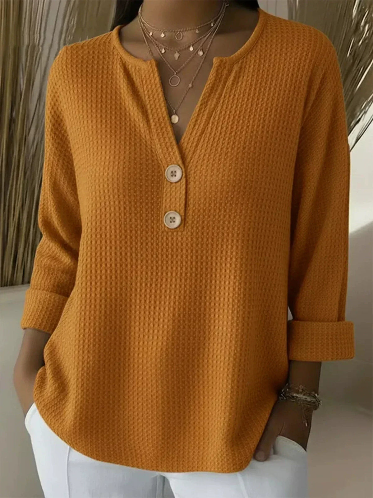 Lucinda™ | Haut Boutonné Henley