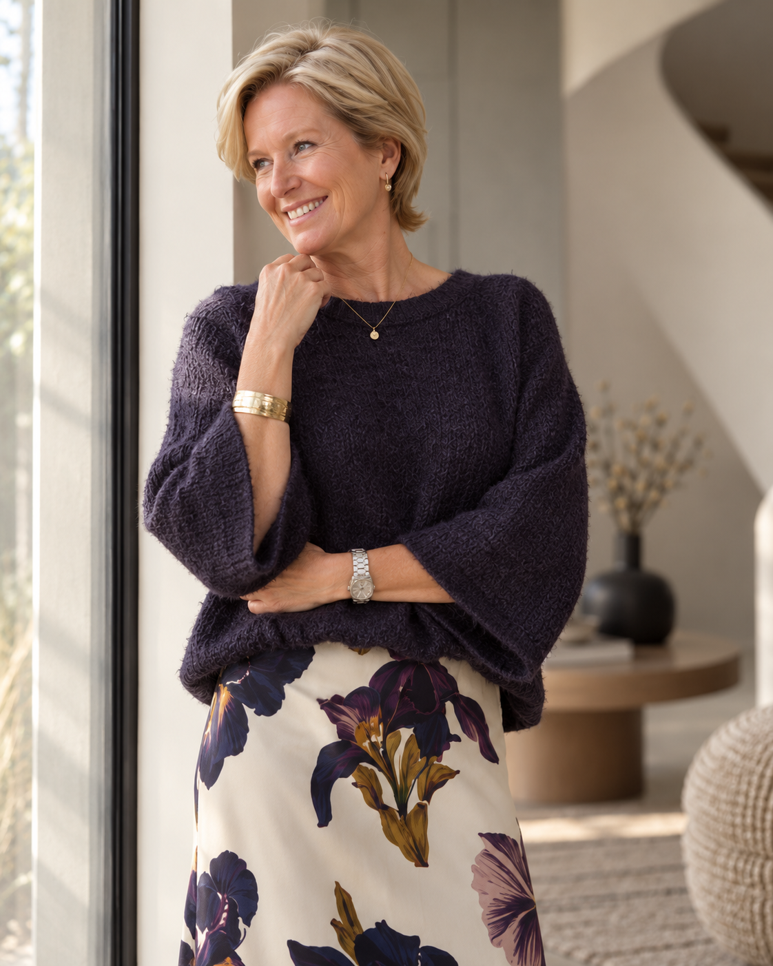 Lucie | Pull doux à manches 3/4