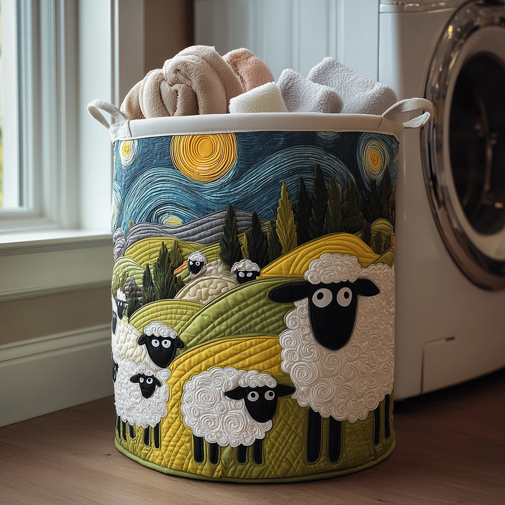 Agnès | Panier à linge agneaux