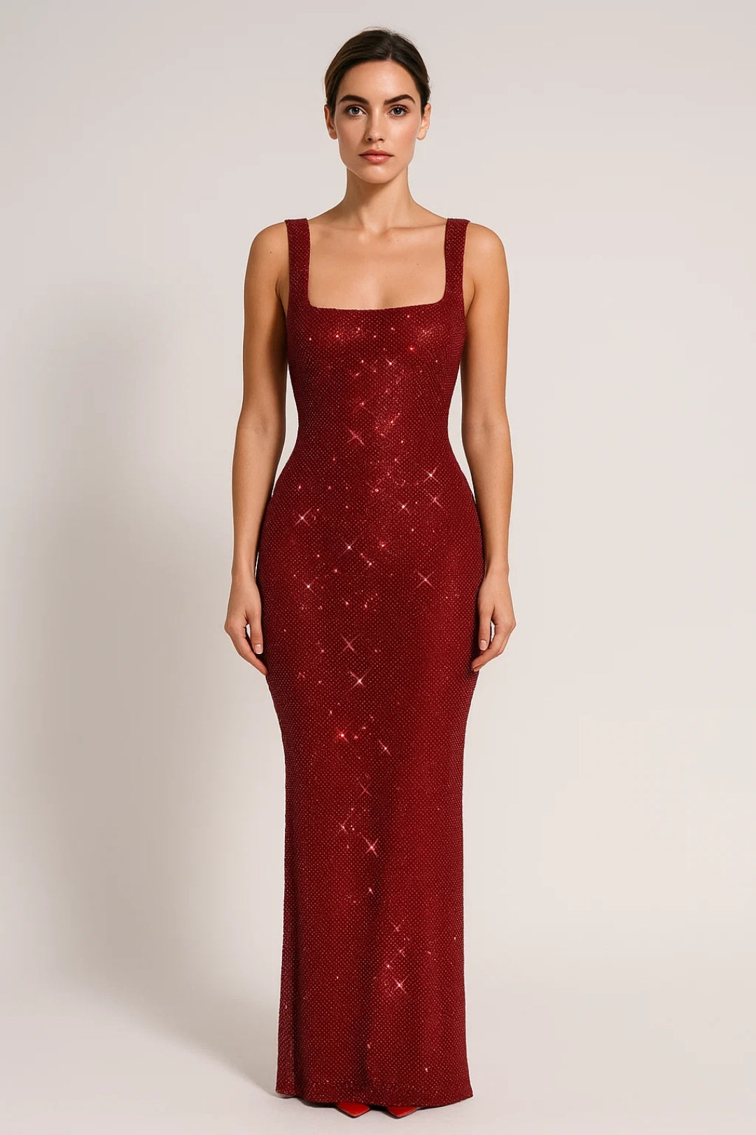 Arabelle | Robe longue à paillettes dos nu