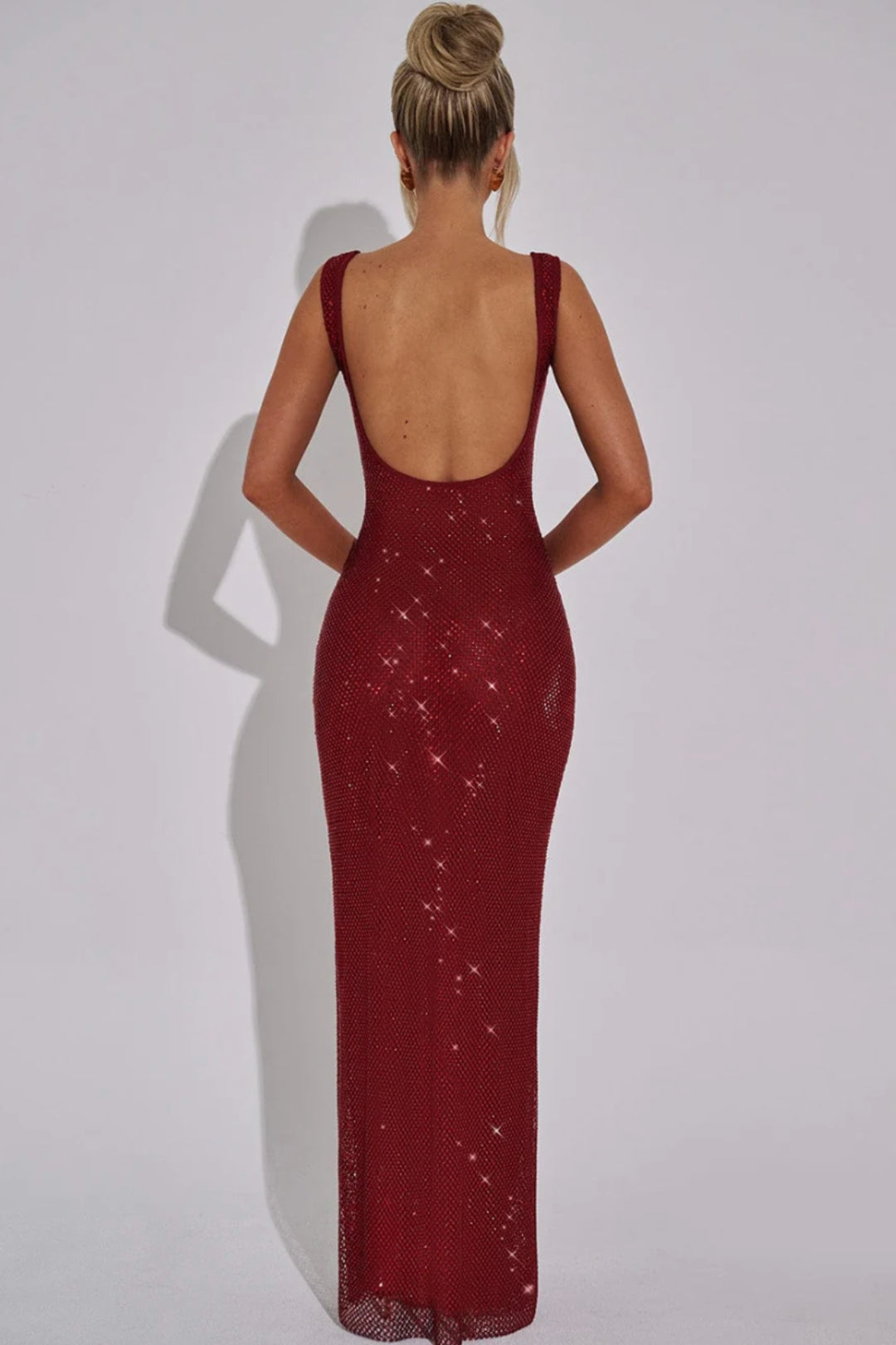 Arabelle | Robe longue à paillettes dos nu
