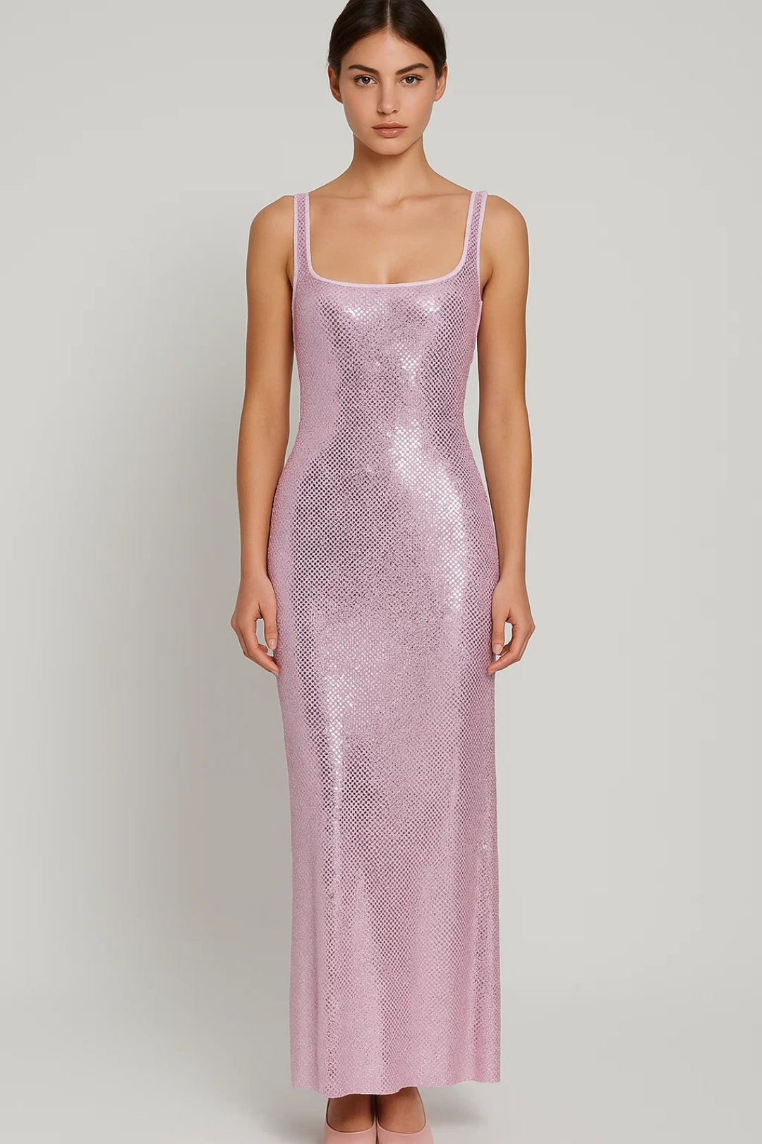 Arabelle | Robe longue à paillettes dos nu