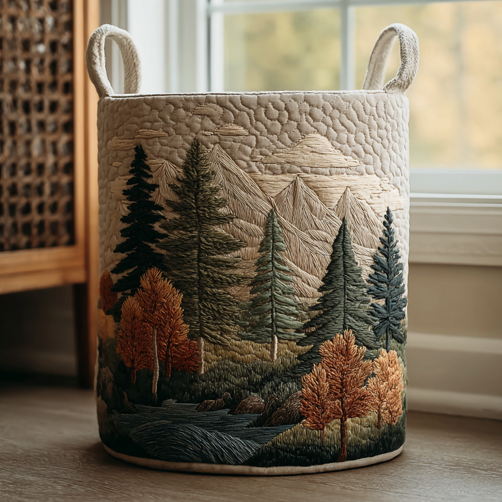 Naomi | Panier à linge forêt