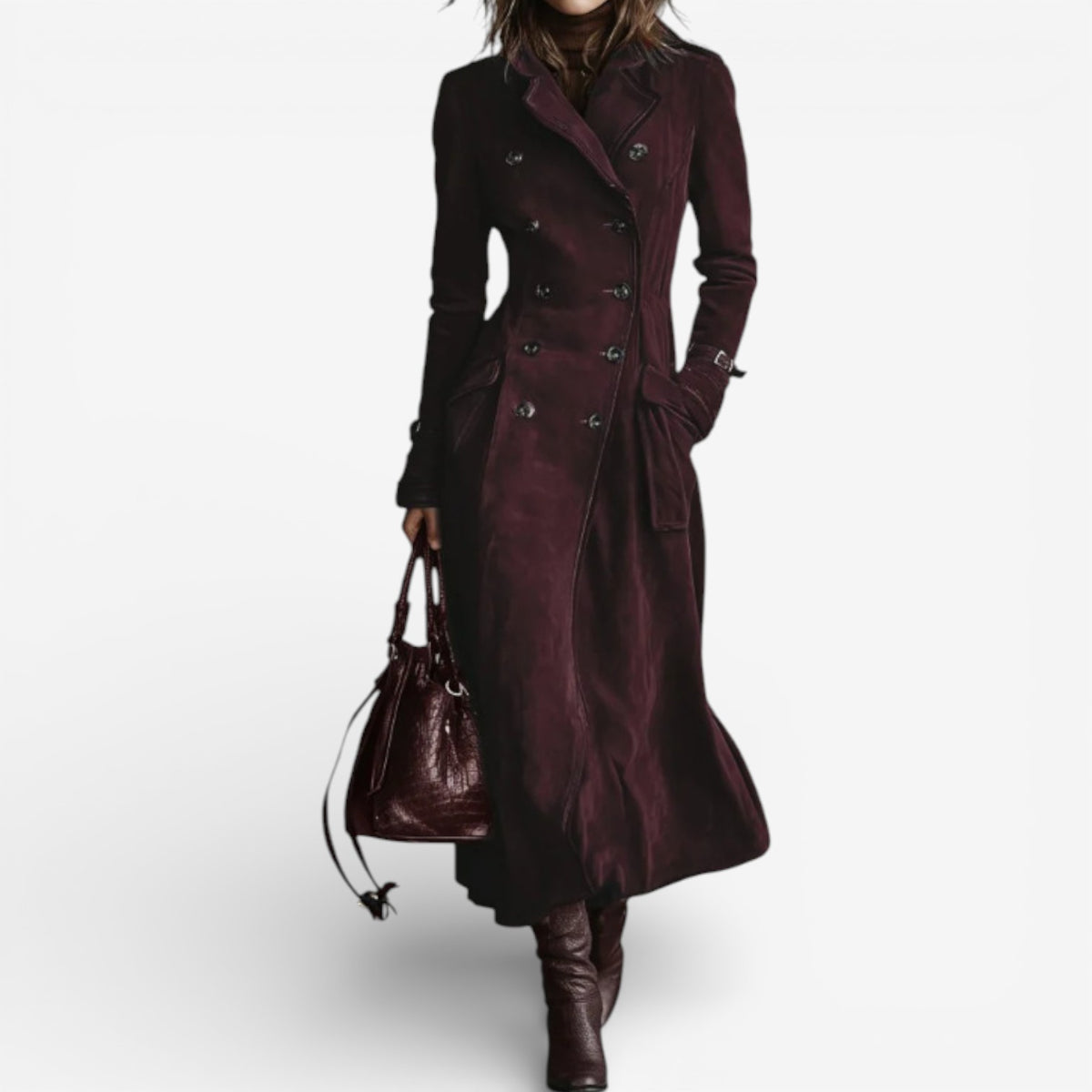 Manteau en Suède Élégant Israela™