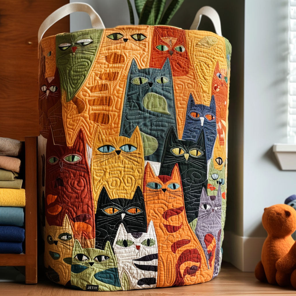 Whiskers | Panier à linge chats