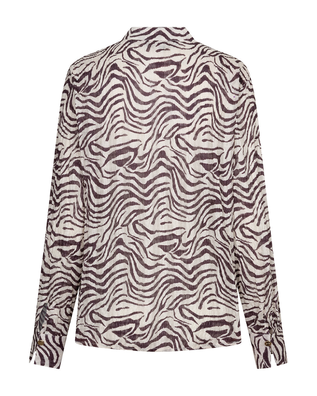 Zélie | Blouse imprimé zèbre à col foulard