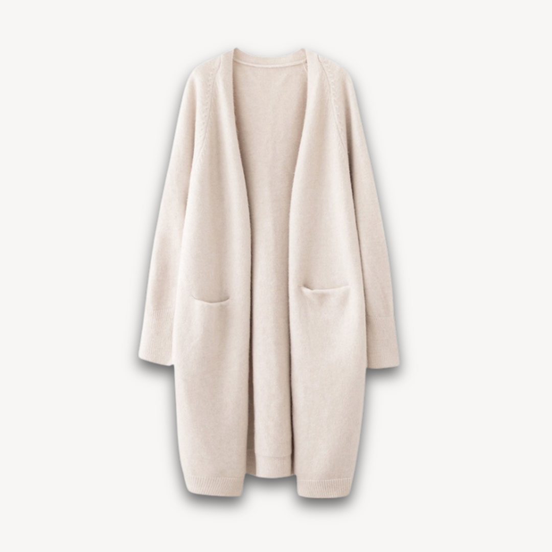 Cadence | Long cardigan ouvert de printemps