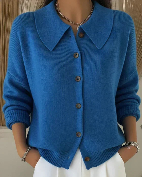 Vespera™ | Cardigan à col boutonné