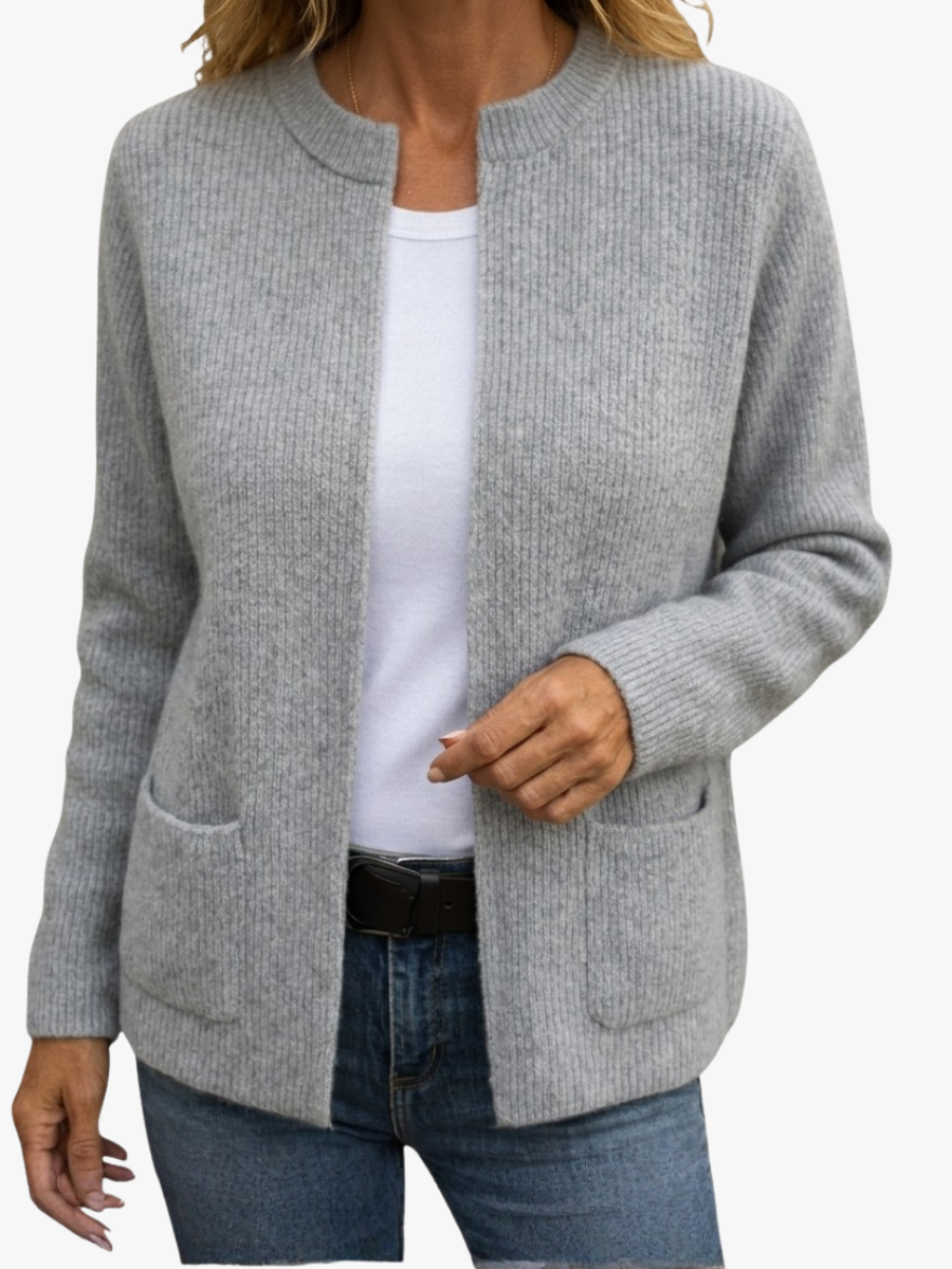 Colette | Gilet zippé en maille chaude