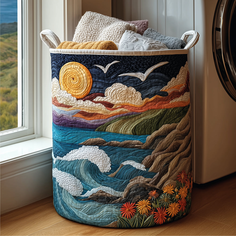 Coasterra | Panier à linge océan au couchant