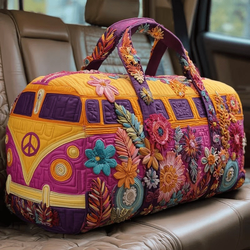Floravana | Sac week-end fleuri rose