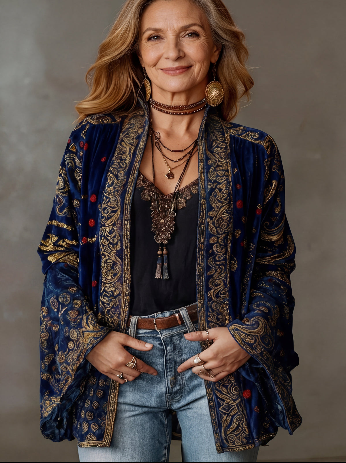 Esmée | Gilet bohème à broderies
