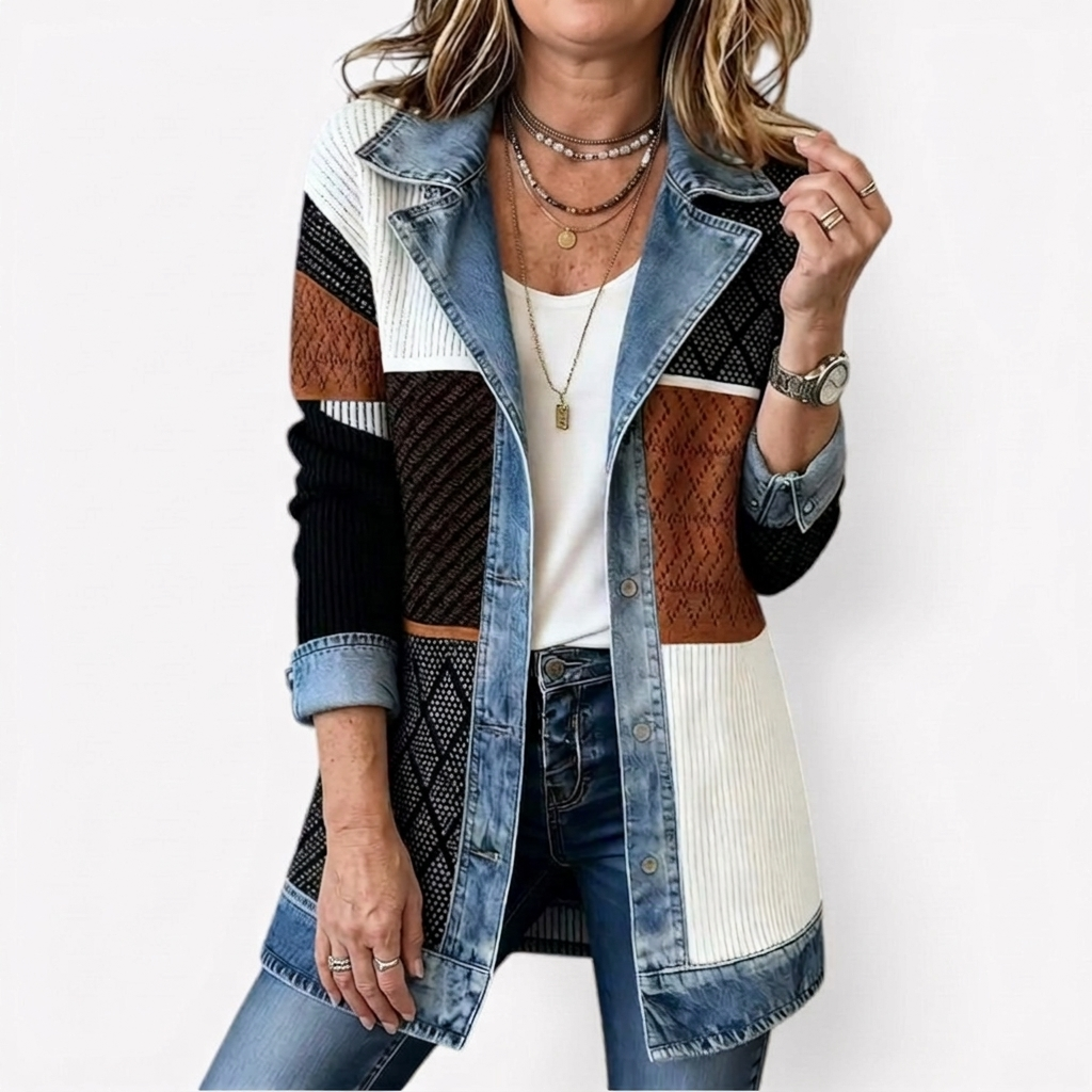 Miriam™ | Veste en Tricot à Rayures Contrastées