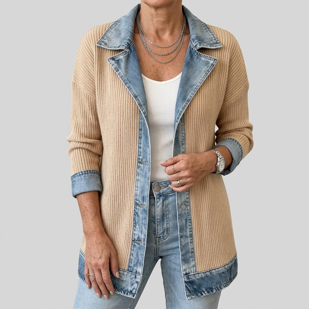 Miriam™ | Veste en Tricot à Rayures Contrastées