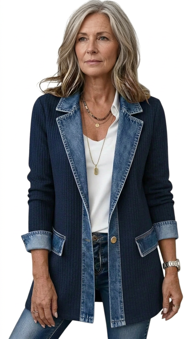 Miriam™ | Veste en Tricot à Rayures Contrastées