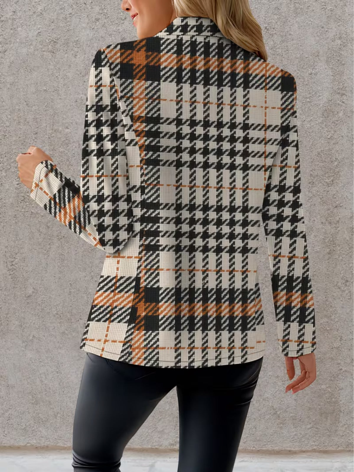 Ghislaine | Blazer cintré pied-de-poule