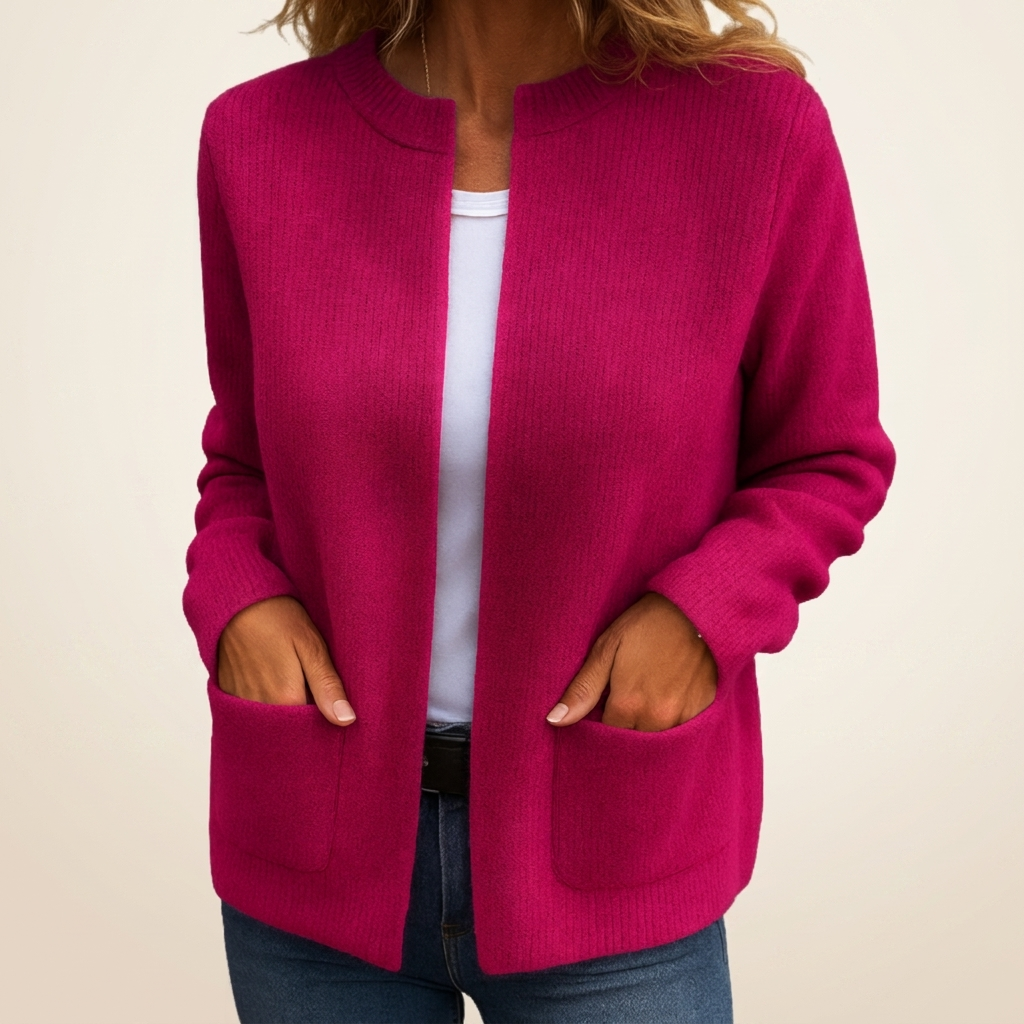 Colette | Gilet zippé en maille chaude