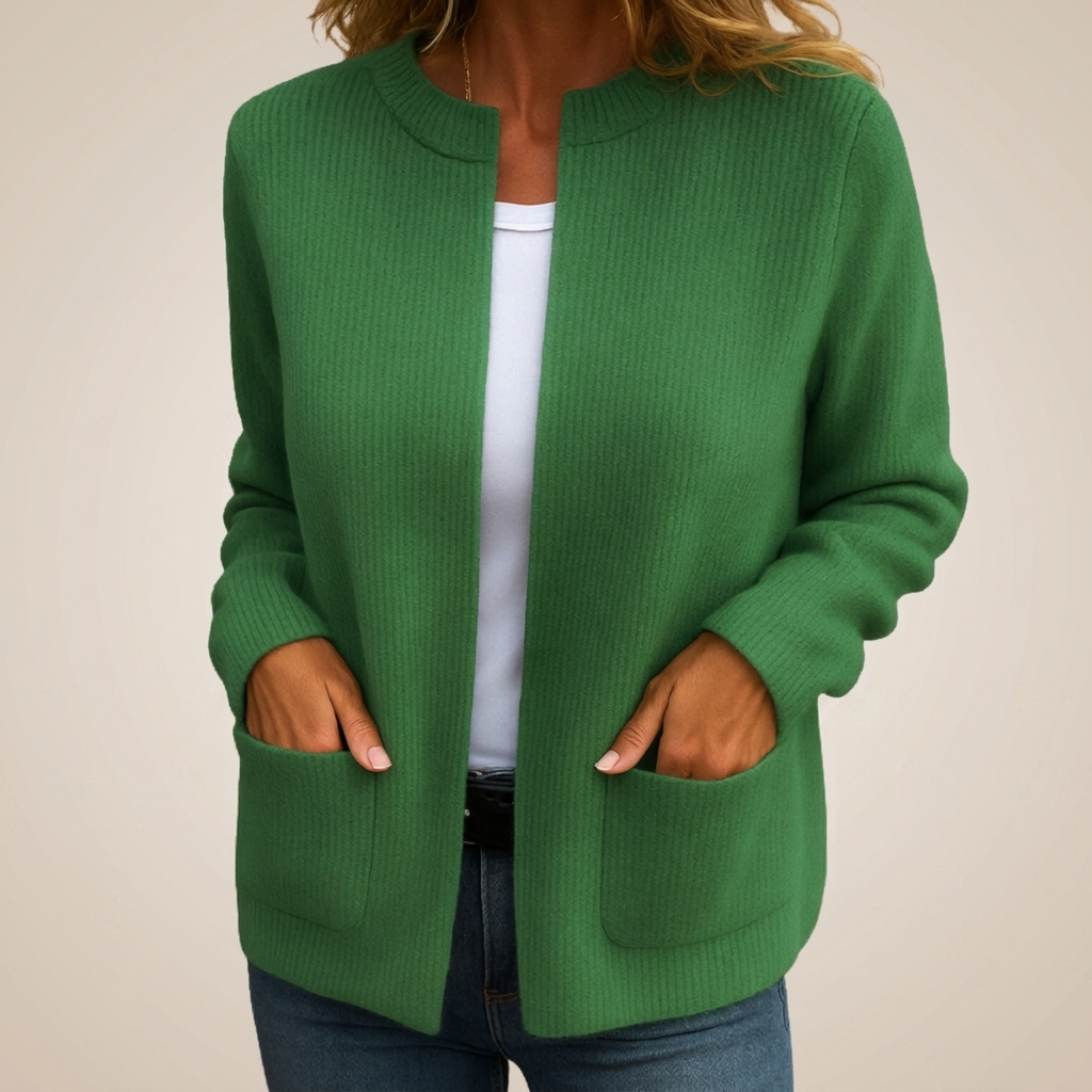 Colette | Gilet zippé en maille chaude