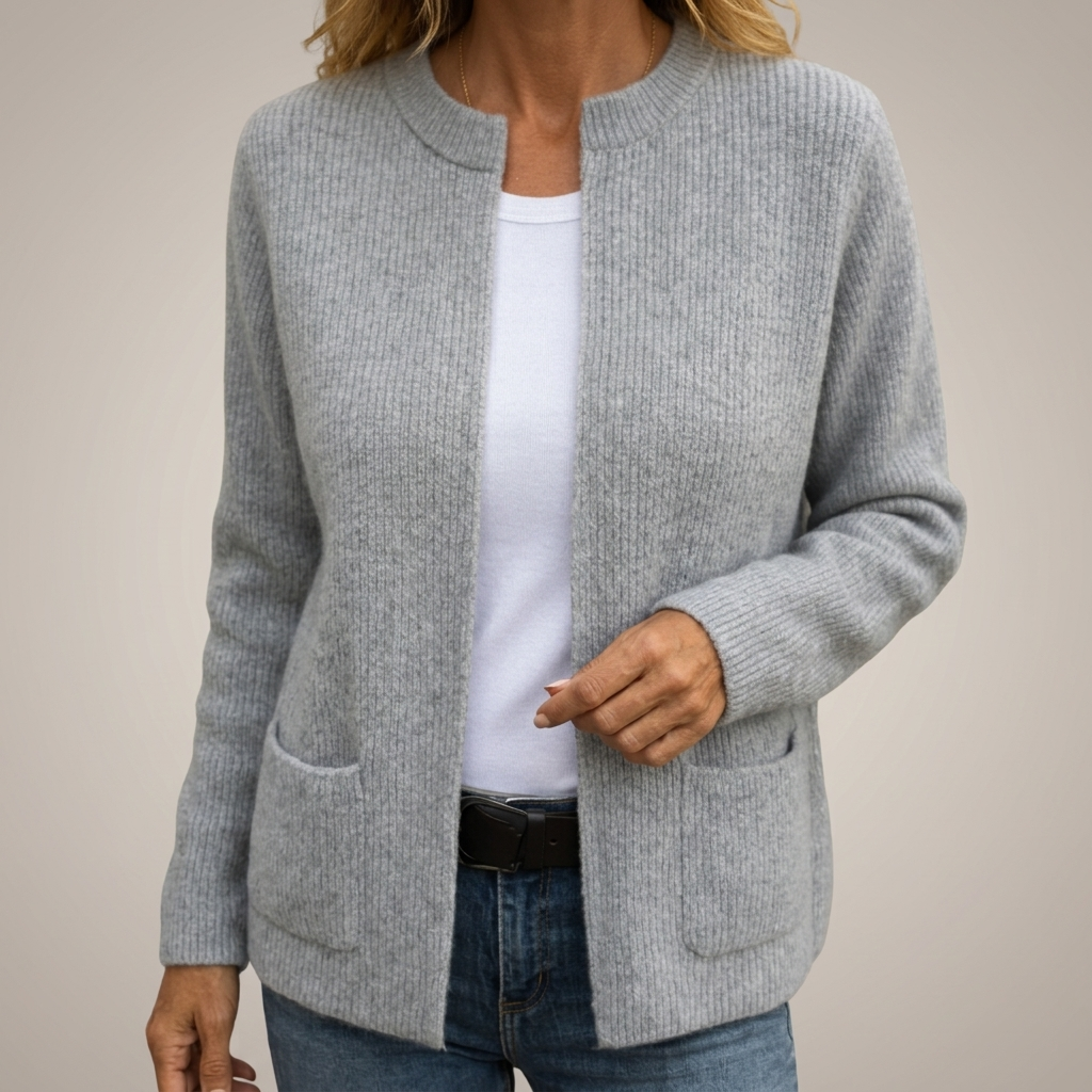 Colette | Gilet zippé en maille chaude