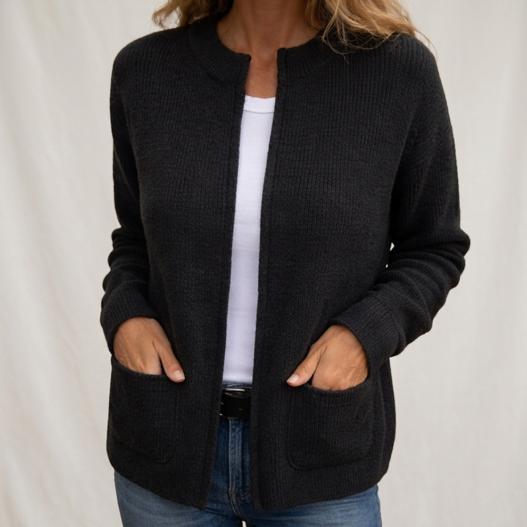 Colette | Gilet zippé en maille chaude
