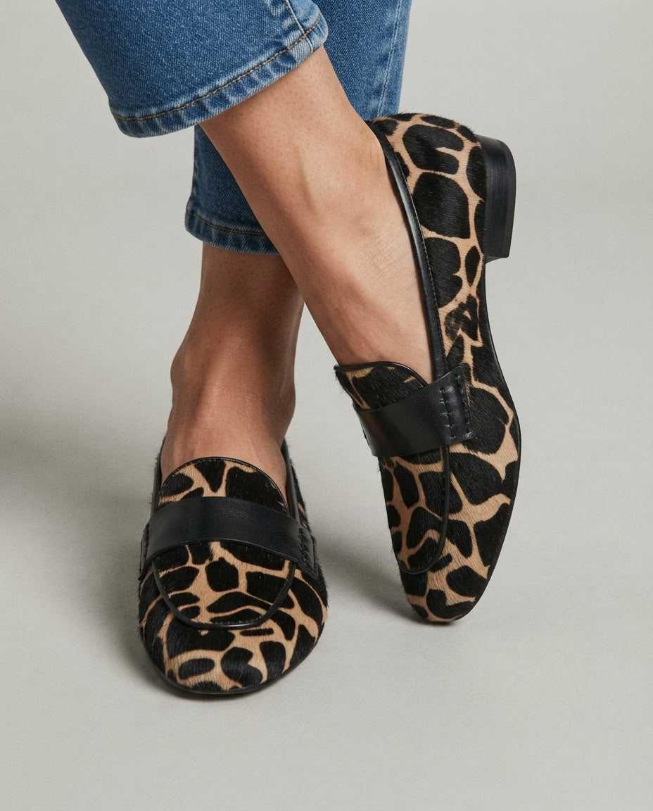 Giulia | Mocassins imprimé girafe