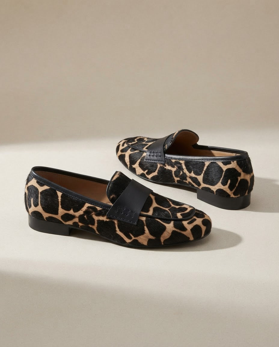 Giulia | Mocassins imprimé girafe