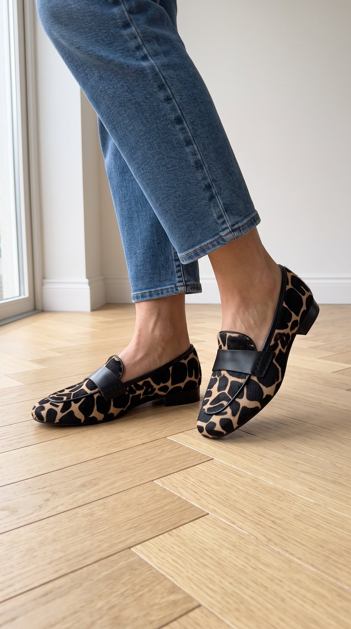 Giulia | Mocassins imprimé girafe