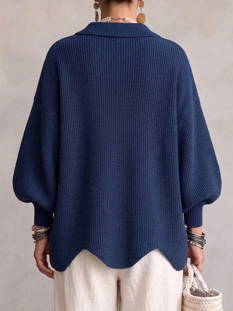 Victoire | Gilet oversize à gros boutons dorés