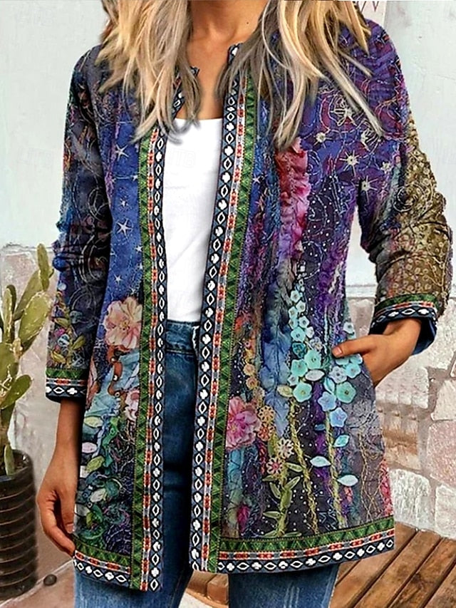 Briony™ | Veste Matelassée en Patchwork Floral