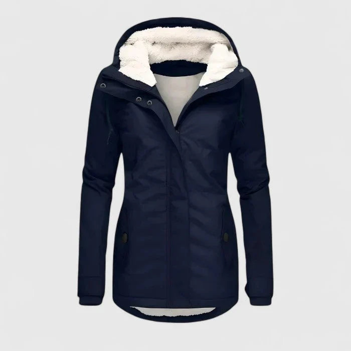 Hortense | Veste longue à capuche