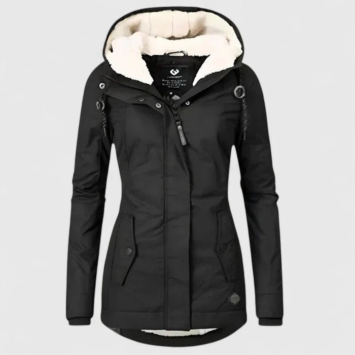Hortense | Veste longue à capuche